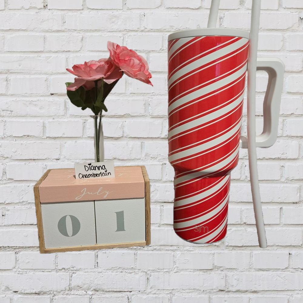 Simple Modern 40oz Trek In Candy Cane